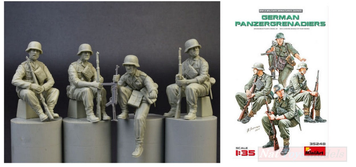 KIT DA MONTARE IN SCALA COMPATIBILE CON GERMAN PANZERGRENADIERS KIT 1:35 MINIART MIN35248