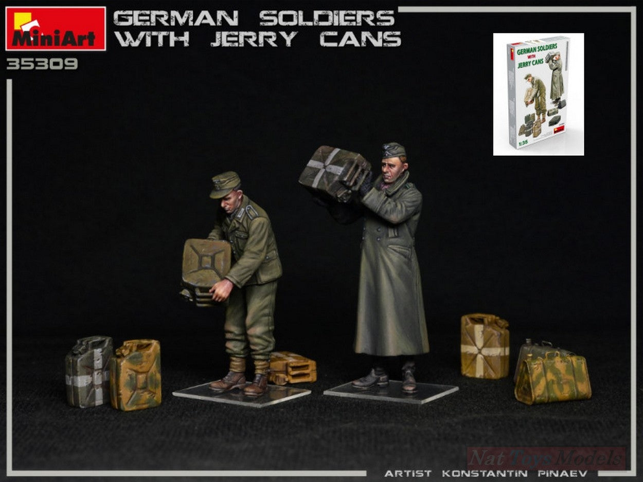 KIT DA MONTARE IN SCALA COMPATIBILE CON GERMAN SOLDIERS W/JERRY CANS KIT 1:35 MINIART MIN35286