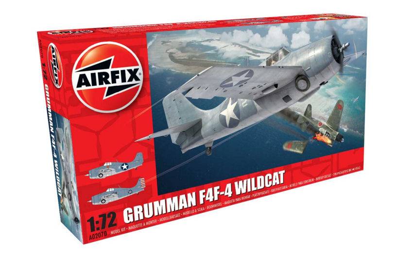 KIT DA MONTARE IN SCALA COMPATIBILE CON GRUMMAN F4F-4 WILDCAT KIT 1:72 AIRFIX A02070A