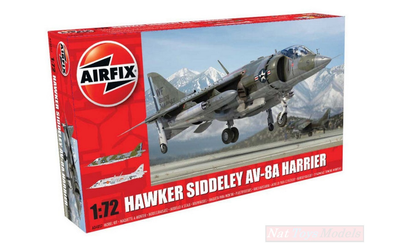 KIT D'ASSEMBLAGE À L'ÉCHELLE COMPATIBLE AVEC LE KIT HAWKER SIDDELEY AV-8A HARRIER 1:72 AIRFIX AX4057
