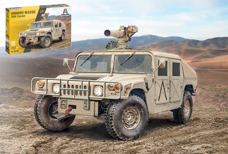 KIT TO BE ASSEMBLED IN SCALE COMPATIBLE WITH HMMWV M966 TOW CARRIER KIT 1:35 ITALERI IT6598