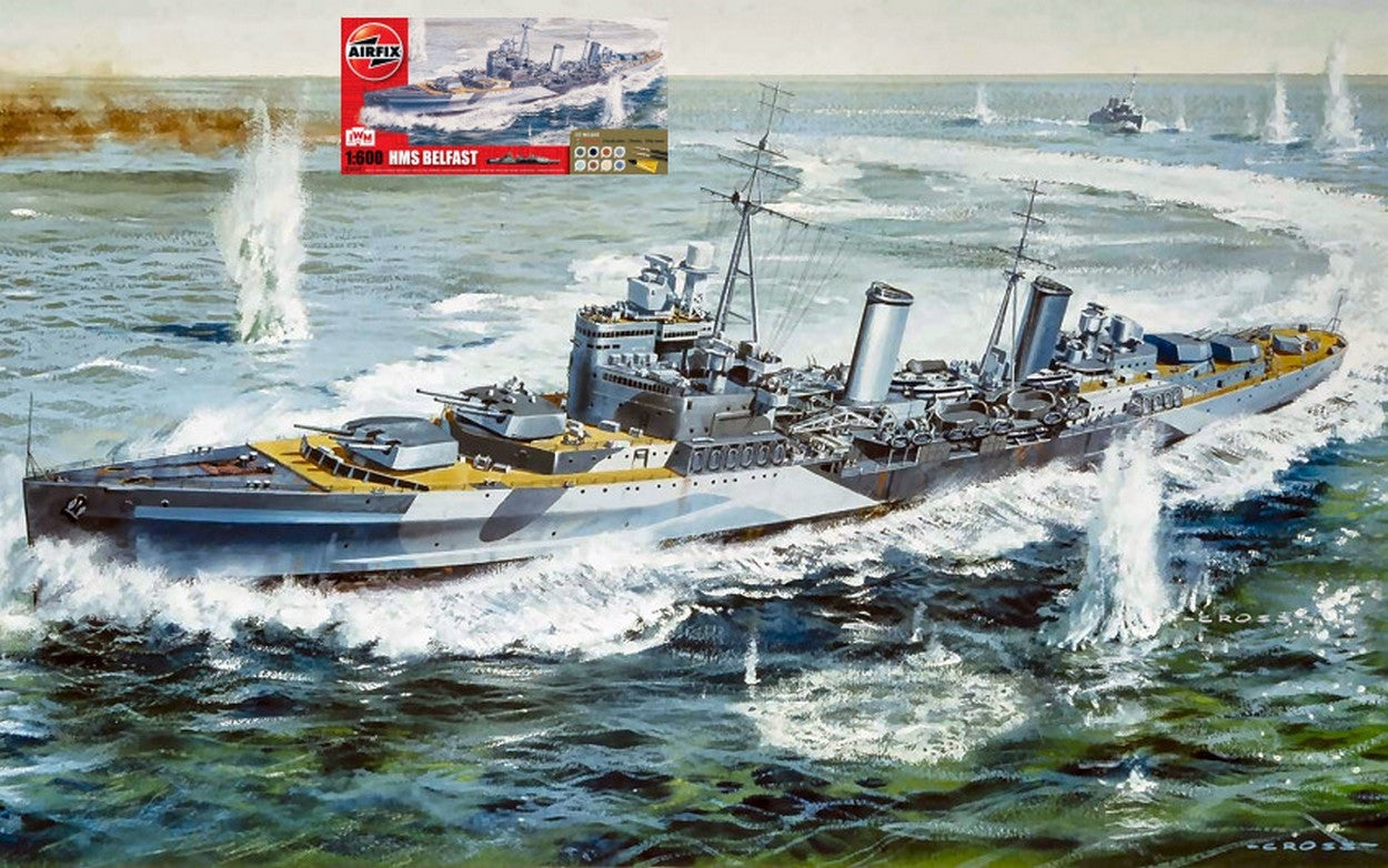 SCALE ASSEMBLY KIT COMPATIBLE WITH HMS BELFAST KIT 1:600 AIRFIX A50069