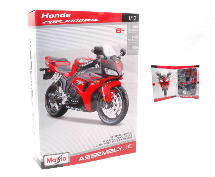 KIT DA MONTARE IN SCALA COMPATIBILE CON HONDA CBR 1000RR RED KIT 1:12 MAISTO MI39092