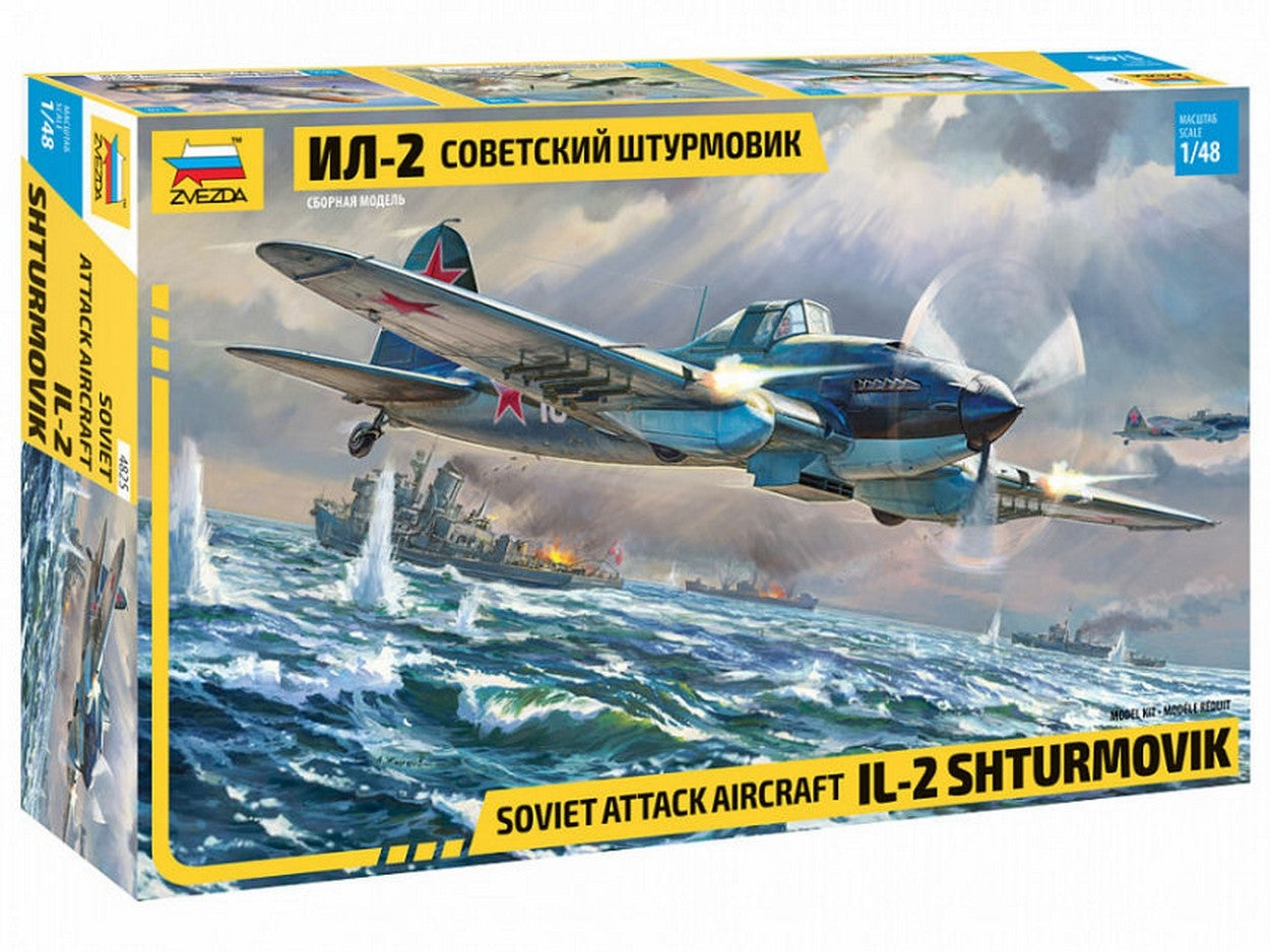 KIT DE MONTAGE À L'ÉCHELLE COMPATIBLE AVEC LE KIT IL-2 STORMOVIK 1:48 ZVEZDA Z4825