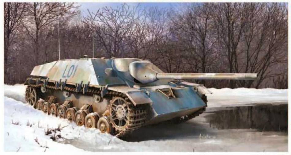 KIT DE MONTAGE À L'ÉCHELLE COMPATIBLE AVEC JAGDPANZER IV L/70 (V) KIT DE COMMANDE 1:35 DRAGON D6978