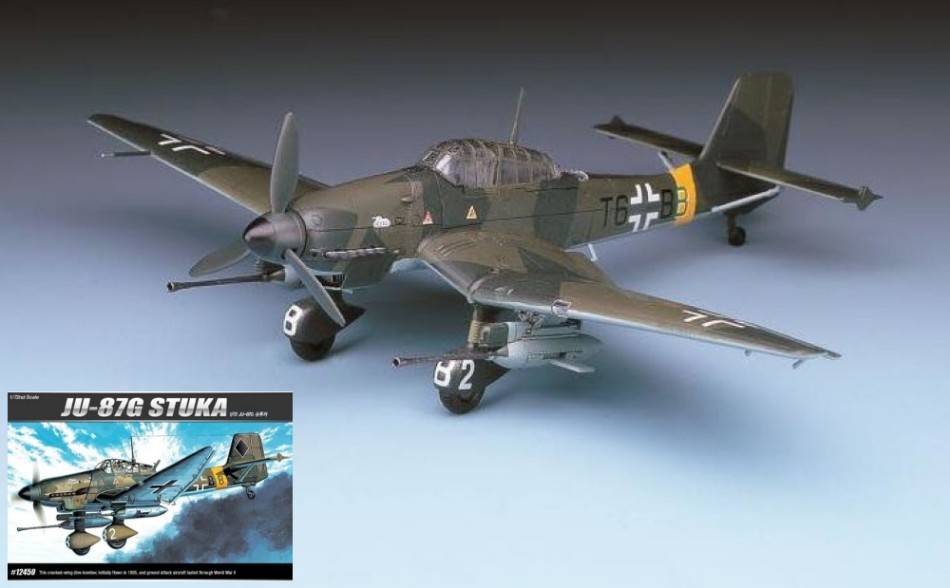 KIT DA MONTARE IN SCALA COMPATIBILE CON JU-87 G STUKA KIT 1:72 ACADEMY ACD12450