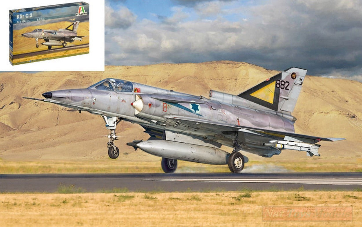 KIT À ASSEMBLER À L'ÉCHELLE COMPATIBLE AVEC LE KIT KFIR C.2/C7 1:72 ITALERI IT1408