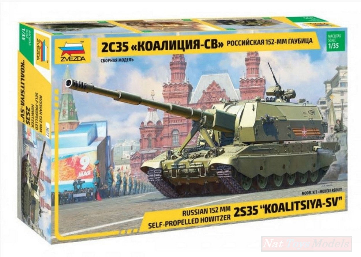 KIT DE MONTAGE À L'ÉCHELLE COMPATIBLE AVEC LE SPGKIT RUSSE KOALITSIYA-SV 1:35 ZVEZDA Z3677