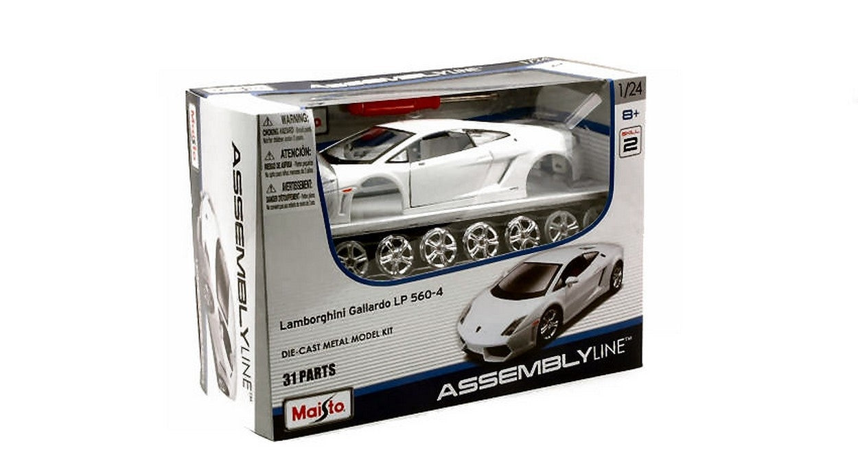 KIT DA MONTARE IN SCALA COMPATIBILE CON LAMBORGHINI GALLARDO LP 560-4 WHITE KIT 1:24 MAISTO MI39291