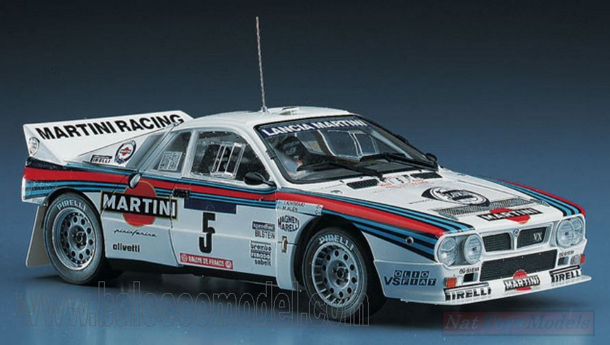 SCALE ASSEMBLY KIT COMPATIBLE WITH LANCIA 037 RALLY N.5 WINNER TOUR D.CORSE 1984 M.ALEN-I.KIVIMAKI KIT 1:24 HASEGAWA HASCR3