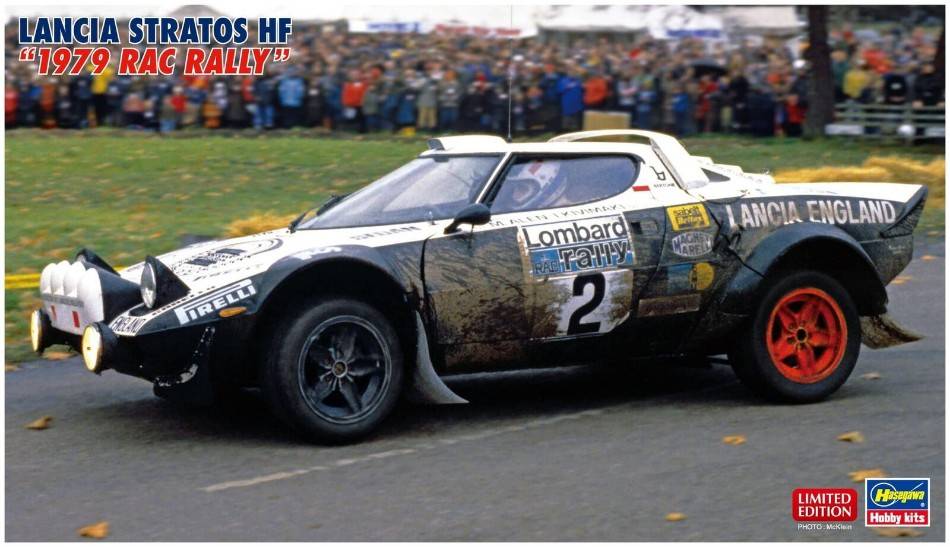 KIT DA MONTARE IN SCALA COMPATIBILE CON LANCIA STRATOS HF 1979 RAC RALLY KIT 1:24 HASEGAWA HA20598