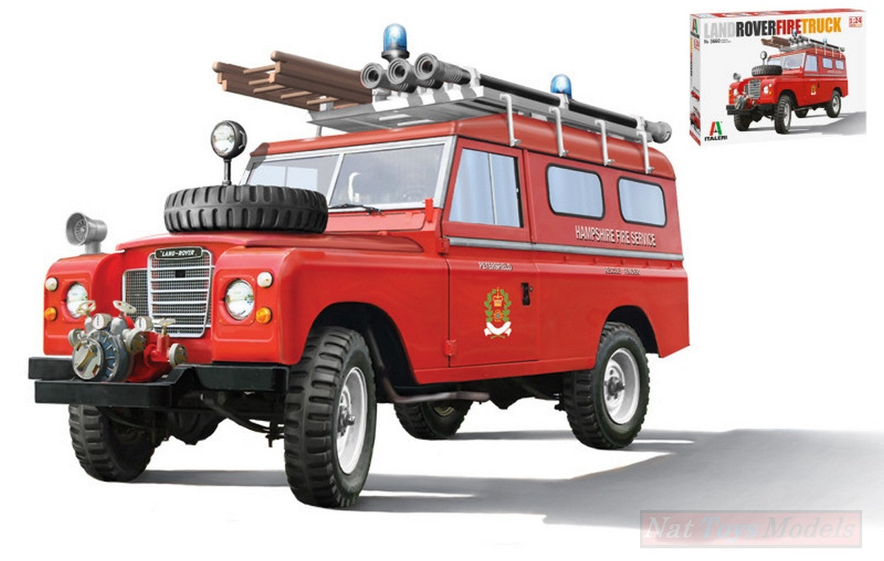 KIT DA MONTARE IN SCALA COMPATIBILE CON LAND ROVER FIRE TRUCK KIT 1:24 ITALERI IT3660
