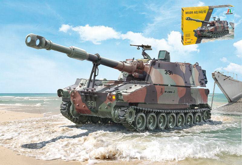 KIT DA MONTARE IN SCALA COMPATIBILE CON M-109/A2-A3-G KIT 1:35 ITALERI IT6589