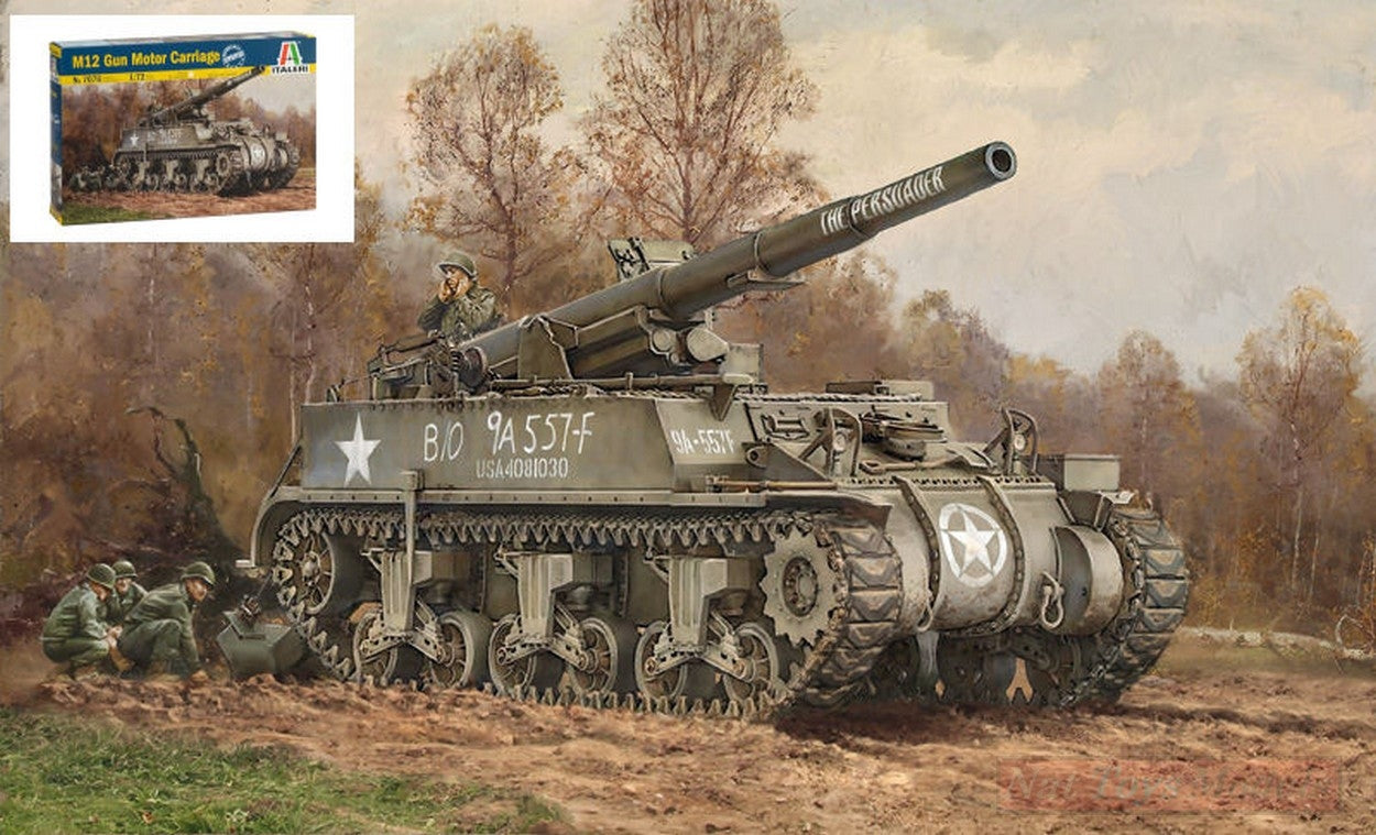 KIT DE MONTAGE À L'ÉCHELLE COMPATIBLE AVEC LE KIT M-12 GMC 1:72 ITALERI IT7076