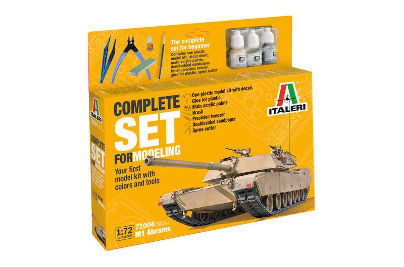 KIT DE MONTAGE À L'ÉCHELLE COMPATIBLE AVEC LE KIT COMPLET M1 ABRAMS 1:72 ITALERI IT72004