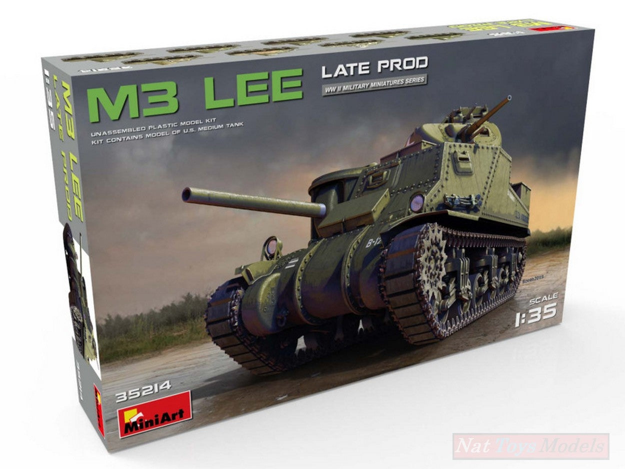 KIT D'ASSEMBLAGE À L'ÉCHELLE COMPATIBLE AVEC LE KIT DE PRODUCTION TARDIVE M3 LEE 1:35 MINIART MIN35214