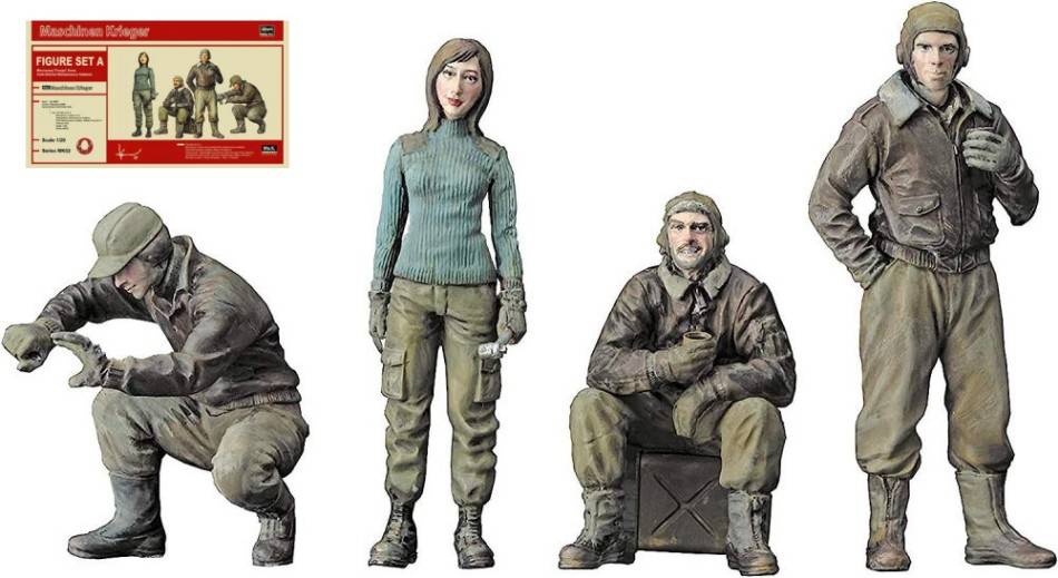 SCALE ASSEMBLY KIT COMPATIBLE WITH MA.K FIGURINE SET A MERCENARIO TROOPS KIT 1:20 HASEGAWA HASMK02