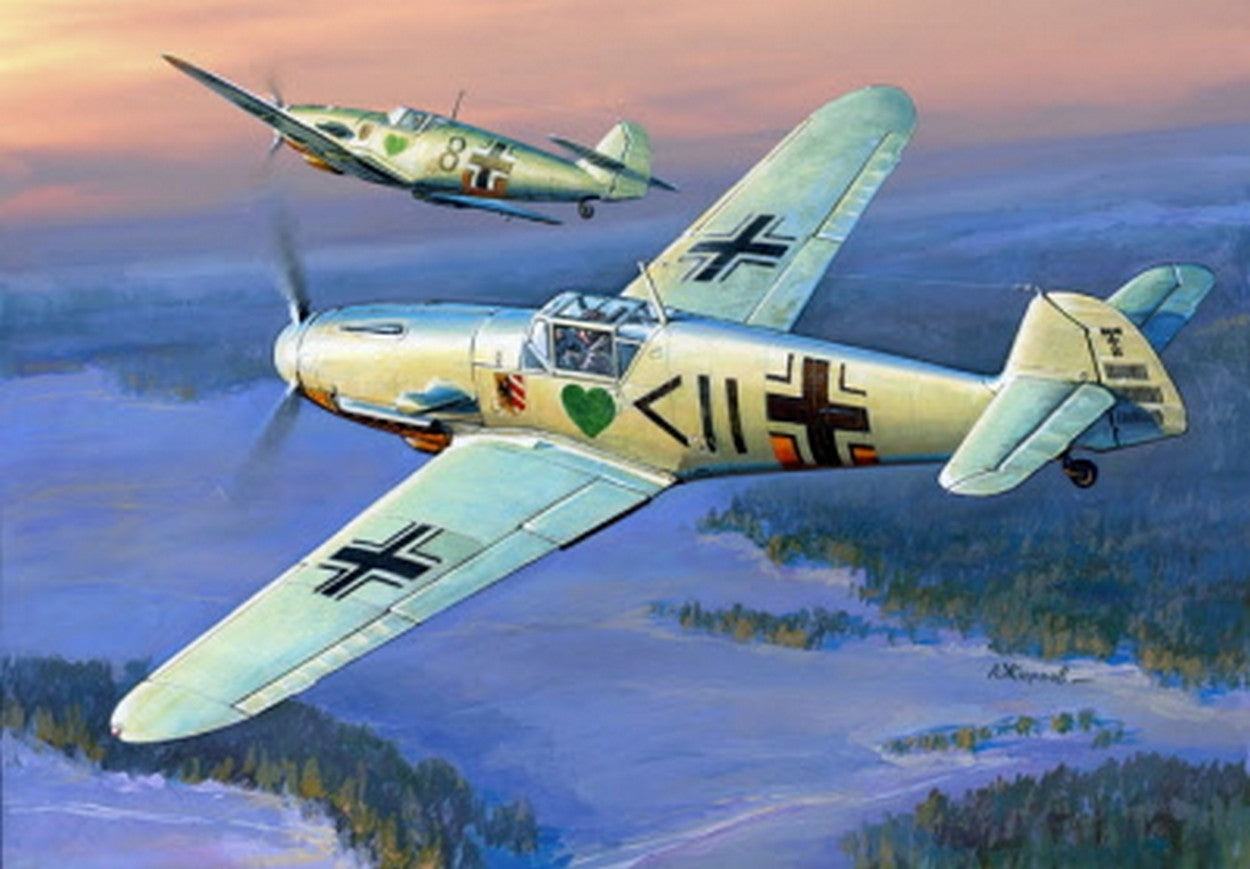 KIT DE MONTAGE À L'ÉCHELLE COMPATIBLE AVEC LE KIT MESSERSCHMITT BF 109 F-2 1:72 ZVEZDA Z7302