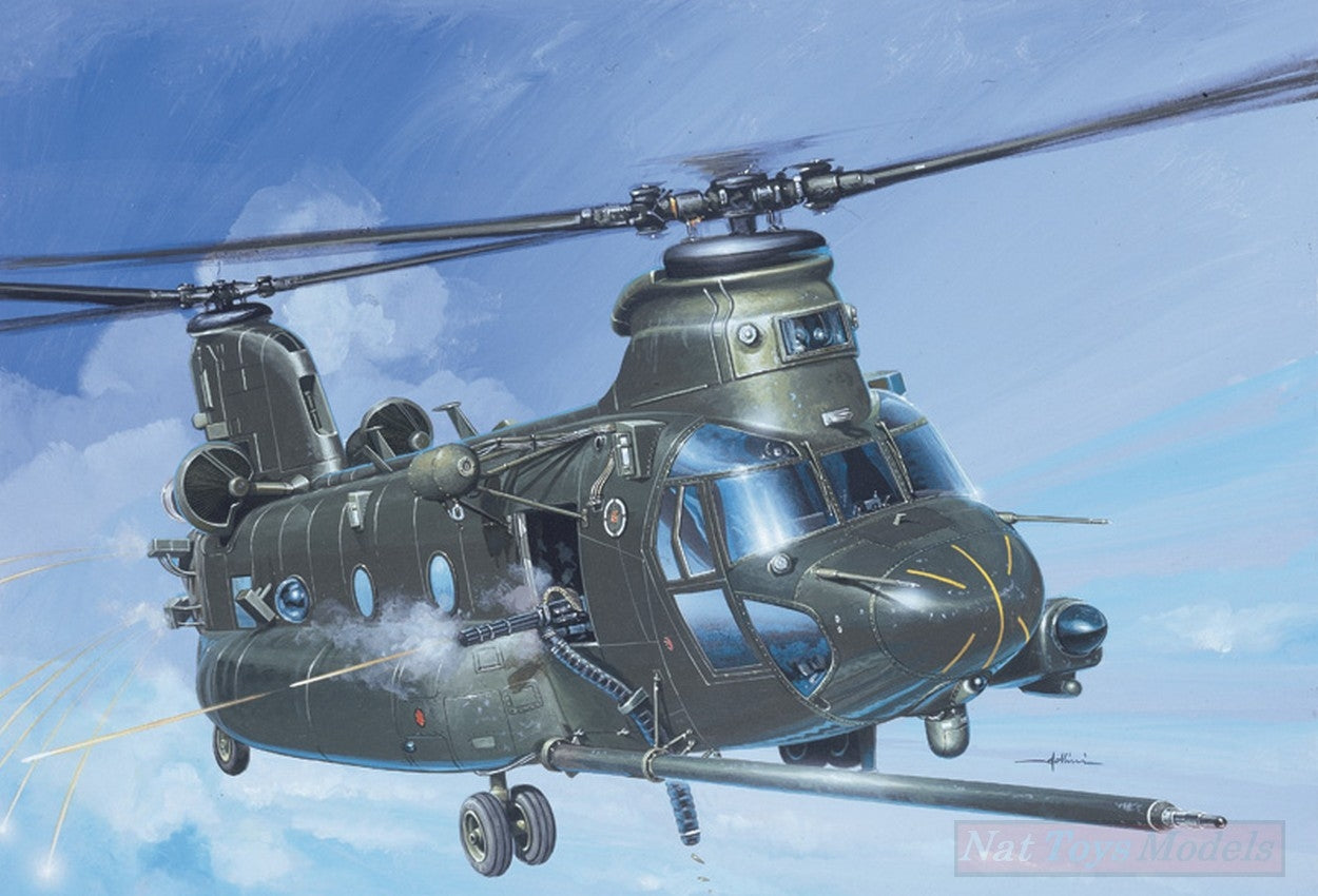 ASSEMBLY KIT COMPATIBLE WITH MH 47 E SOA CHINOOK KIT 1:72 ITALERI IT1218