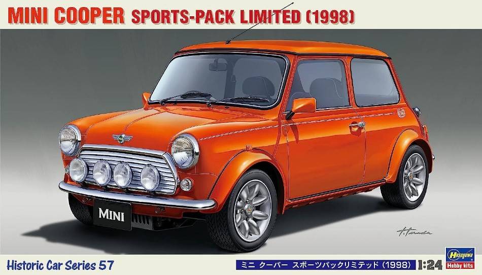 SCALE ASSEMBLY KIT COMPATIBLE WITH MINI COPPER SPORTS-PACK 1998 KIT 1:24 HASEGAWA HA21157