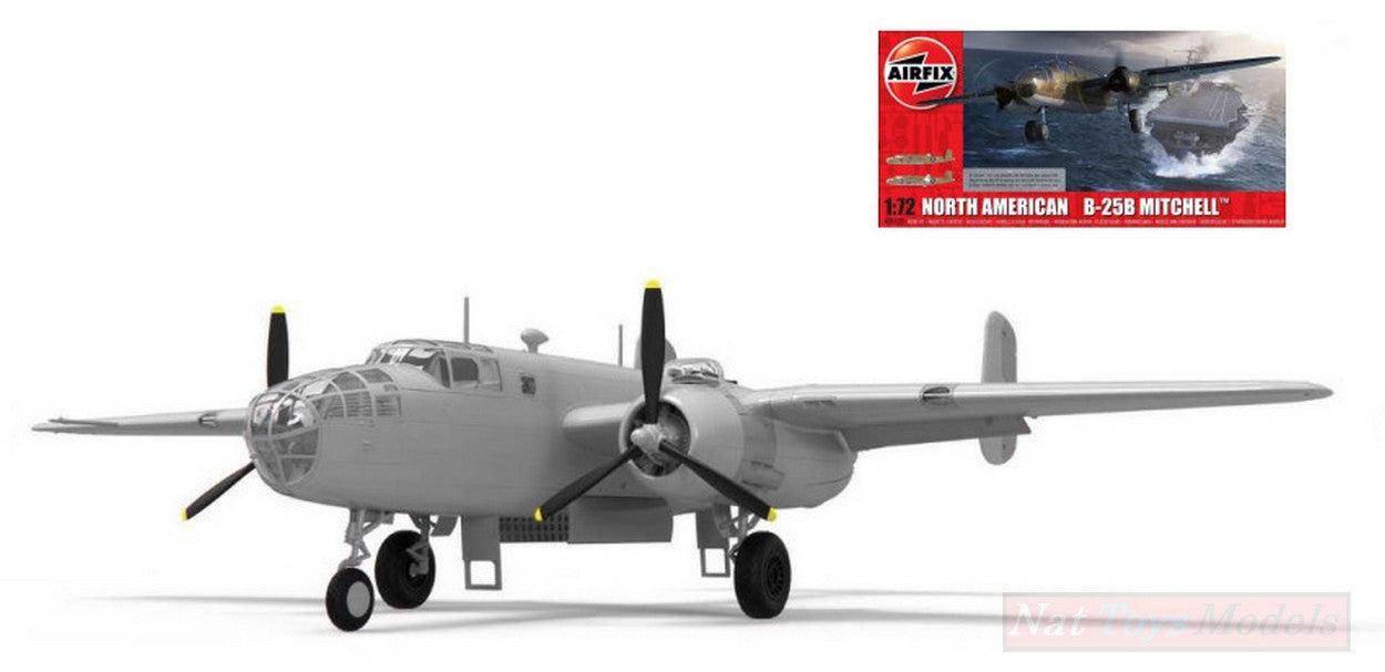 KIT DA MONTARE IN SCALA COMPATIBILE CON NORTH AMERICAN B25B MITCHELL KIT 1:72 AIRFIX A06020