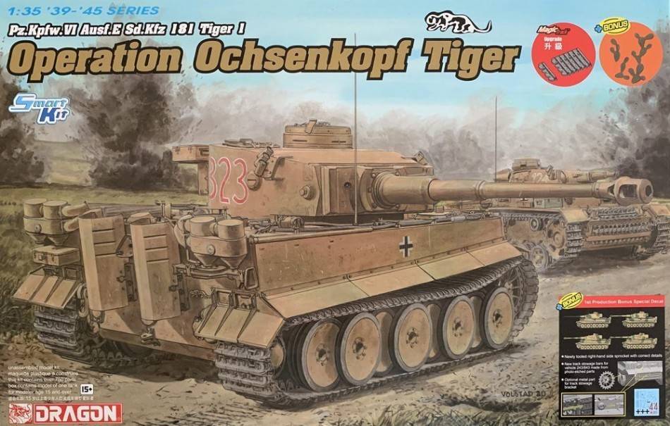 KIT DE MONTAGE À L'ÉCHELLE COMPATIBLE AVEC L'OPÉRATION OCHSENKOPF TIGER KIT 1:35 DRAGON D6328
