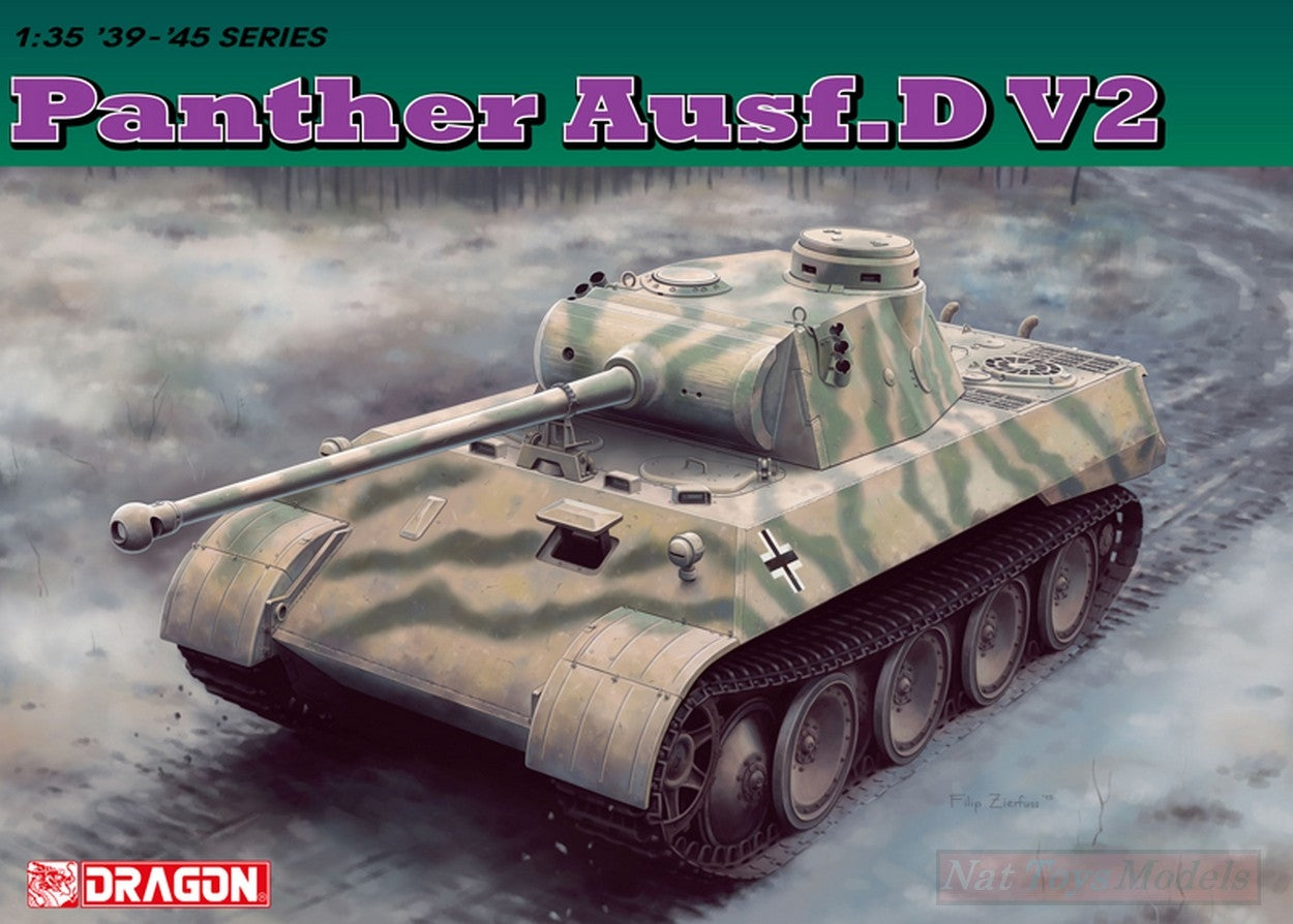 KIT DE MONTAGE À L'ÉCHELLE COMPATIBLE AVEC LE KIT PANTHER AUSF.D V2 1:35 DRAGON D6822