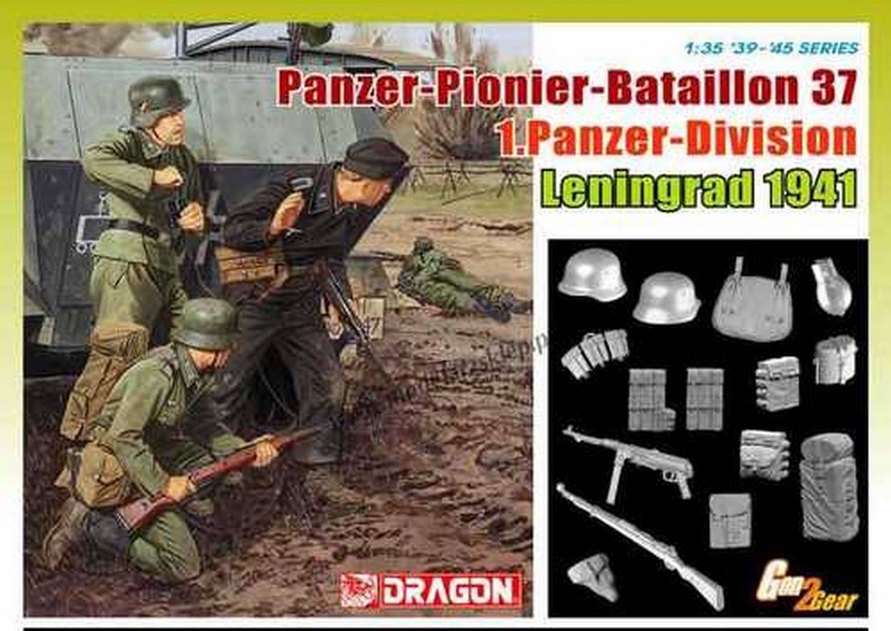 KIT DA MONTARE IN SCALA COMPATIBILE CON PANZER - PIONIER BATAILLON 37 KIT 1:35 DRAGON D6651