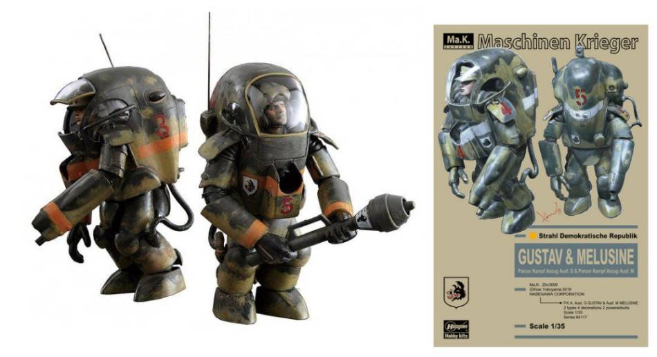 KIT DA MONTARE IN SCALA COMPATIBILE CON PKA AUSF.G.GUSTAV & M MELUSINE KIT 1:35 HASEGAWA HA64117