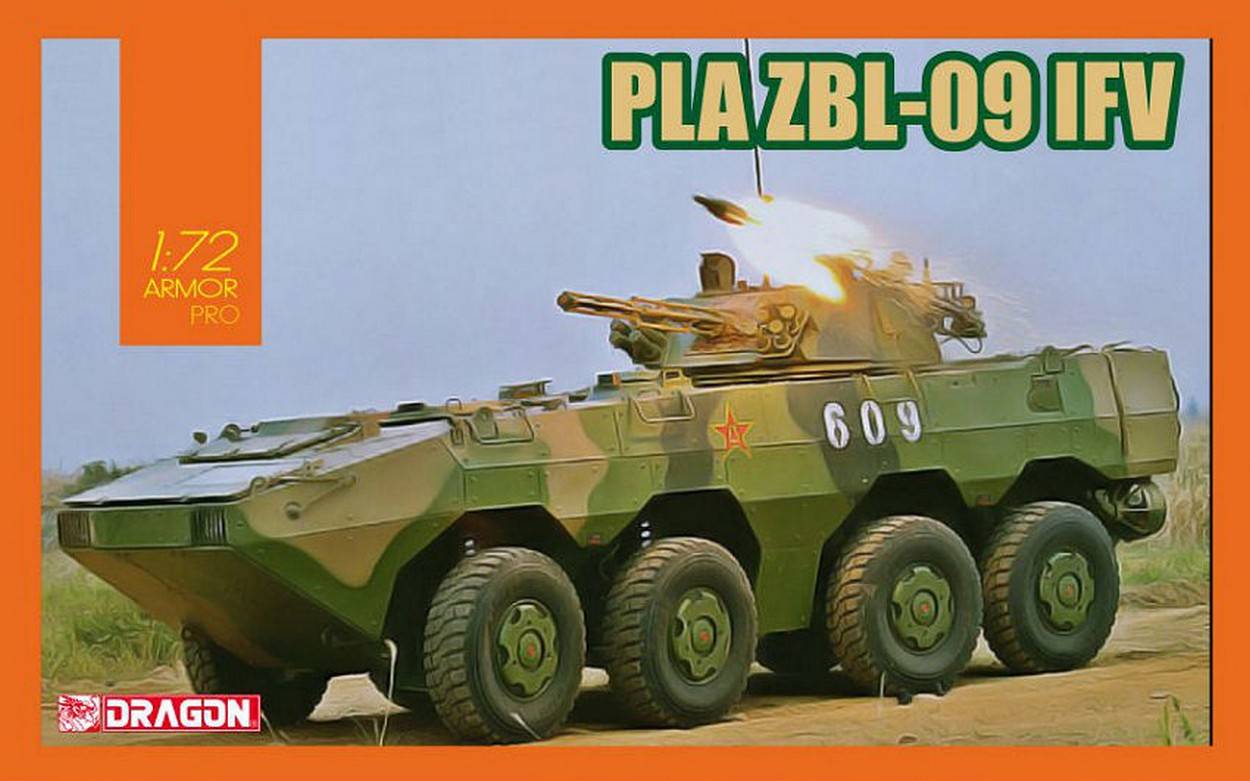 KIT D'ASSEMBLAGE À L'ÉCHELLE COMPATIBLE AVEC LE KIT PLA ZBL-09 IFV 1:72 DRAGON D7682