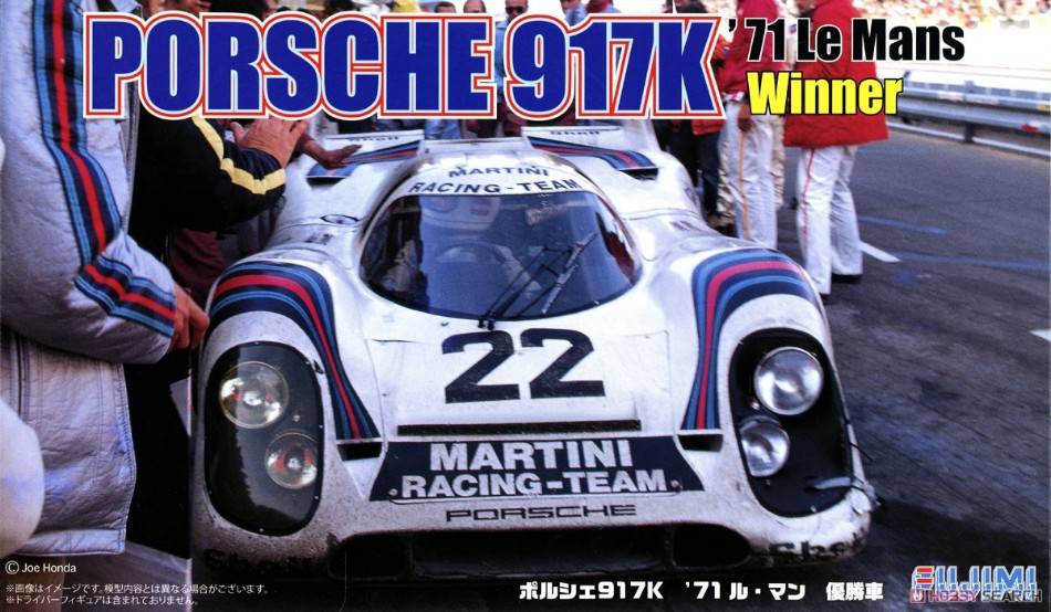 KIT DA MONTARE IN SCALA COMPATIBILE CON PORSCHE 917 N.22 WINNER LE MANS 1971 KIT 1:24 FUJIMI FJ126142