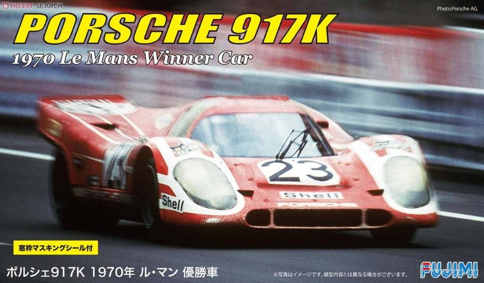 KIT DA MONTARE IN SCALA COMPATIBILE CON PORSCHE 917 N.23 WINNER LE MANS 1970 KIT 1:24 FUJIMI FJ126074