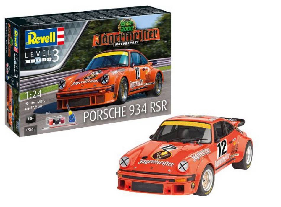 KIT DA MONTARE IN SCALA COMPATIBILE CON PORSCHE 924 RSR JAGERMEISTER KIT 1:24 REVELL RV05669