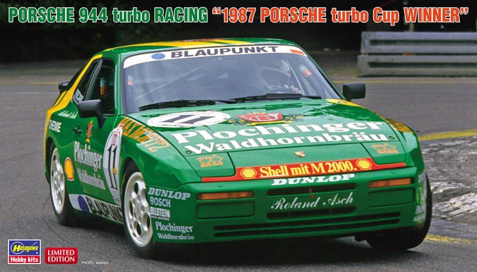 KIT DA MONTARE IN SCALA COMPATIBILE CON PORSCHE 944 TURBO RACING 1987 CUP WINNER KIT 1:24 HASEGAWA HA20563