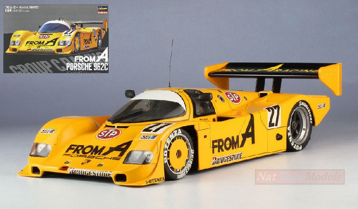 KIT DA MONTARE IN SCALA COMPATIBILE CON PORSCHE 962 C KIT 1:24 HASEGAWA HG20294