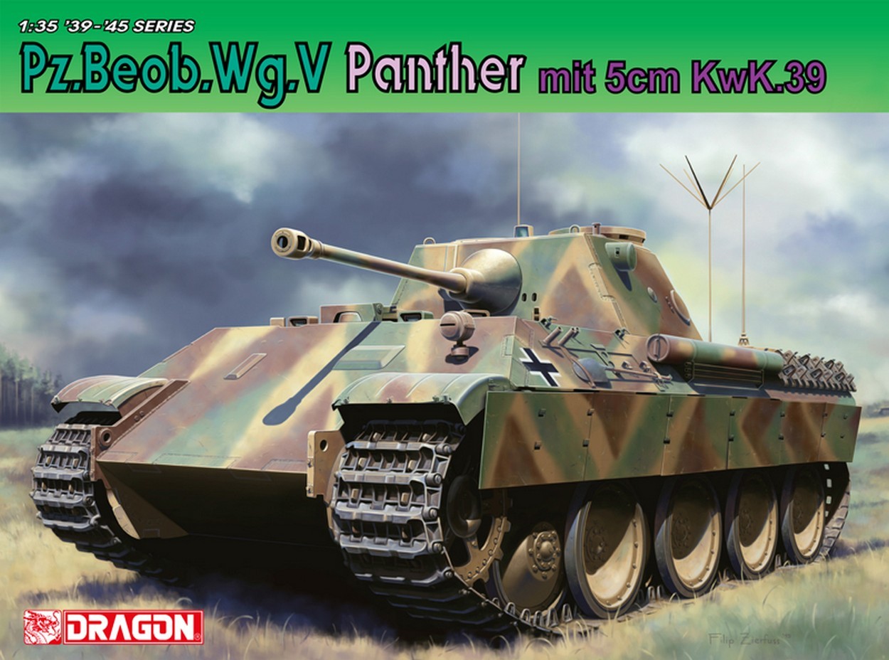 KIT DA MONTARE IN SCALA COMPATIBILE CON PZ.BEOP.WG.V.PANTHER MIT 5 cm KWK.39 KIT 1:35 DRAGON D6821