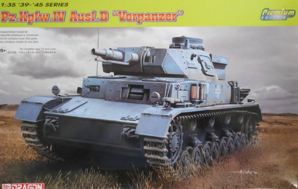 KIT DE MONTAGE À L'ÉCHELLE COMPATIBLE AVEC LE KIT PZ.KFPW.IV AUSF.D VORPANZER 1:35 DRAGON D6981