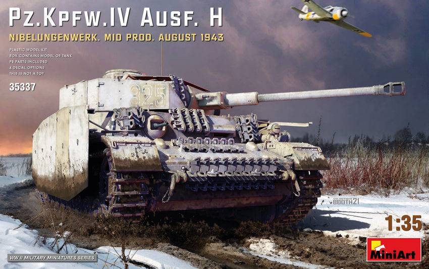 KIT DA MONTARE IN SCALA COMPATIBILE CON PZ.KPFW.IV AUSF.H.NIBELUNGENW.MID PROD.KIT 1:35 MINIART MIN35337