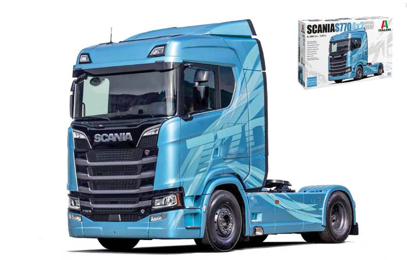 KIT DE MONTAGE À L'ÉCHELLE COMPATIBLE AVEC SCANIA 770 4x2 KIT DE TOIT NORMAL 1:24 ITALERI IT3961