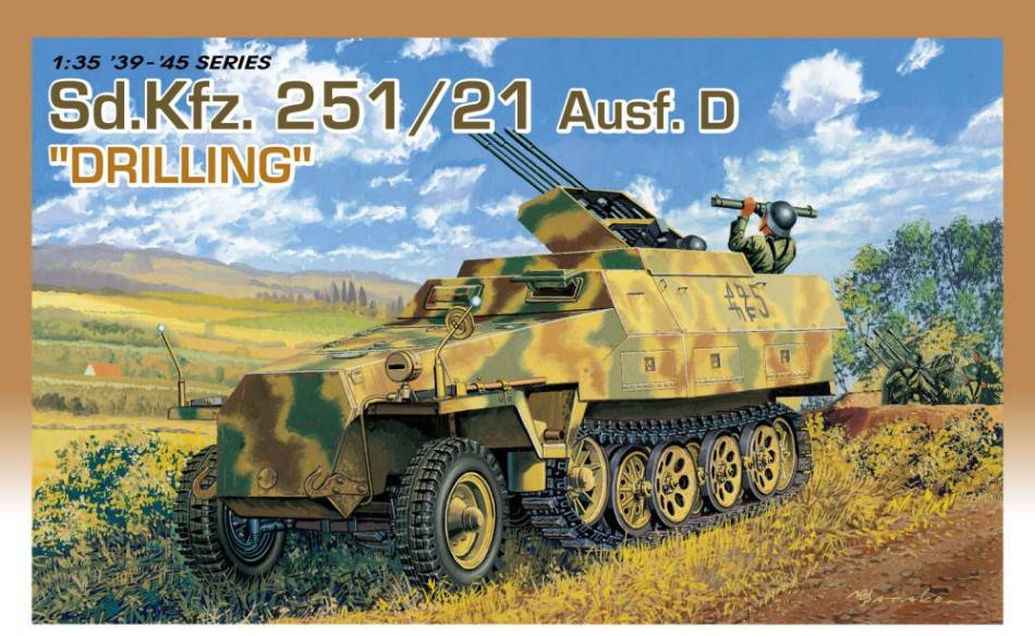 KIT DA MONTARE IN SCALA COMPATIBILE CON SD KFZ 251/21 DRILLING KIT 1:35 DRAGON D6217