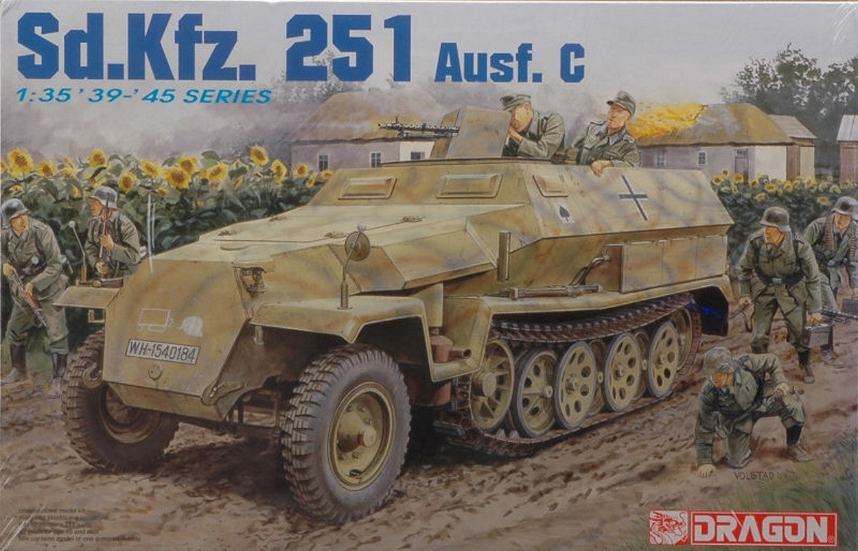 KIT DE MONTAGE À L'ÉCHELLE COMPATIBLE AVEC SD KFZ 251 AUSF.C KIT 1:35 DRAGON D6187
