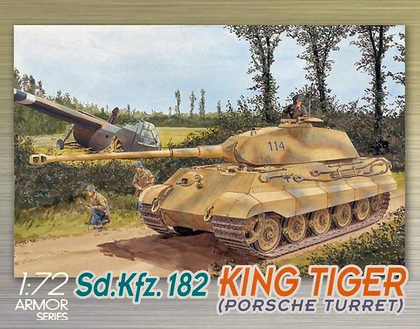 KIT DA MONTARE IN SCALA COMPATIBILE CON SD.KFZ.182 KINGTIGER PORSCHE TURRET KIT 1:72 DRAGON D7231