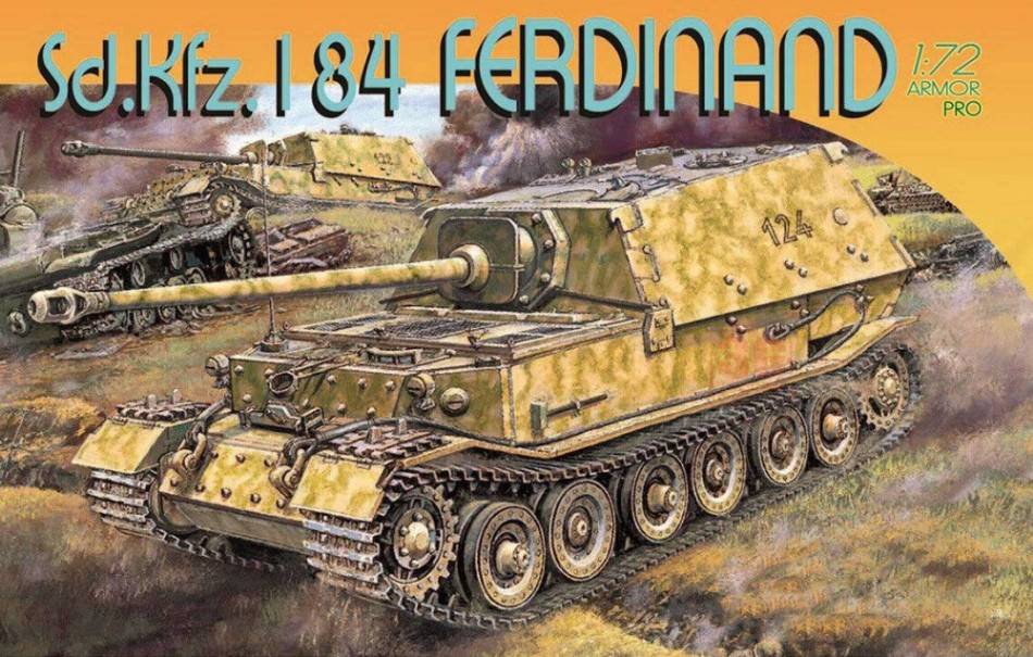 KIT DE MONTAGE À L'ÉCHELLE COMPATIBLE AVEC SD.KFZ.184 KIT FERDINAND 1:72 DRAGON D7344