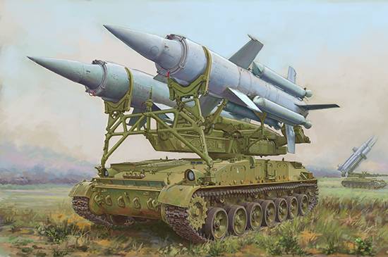 KIT DA MONTARE IN SCALA COMPATIBILE CON SOVIET 2K11A TEL W/MISSILE KRUG-A KIT 1:72 TRUMPETER TP7178