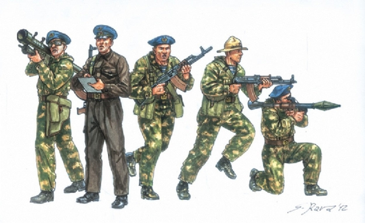 KIT À ASSEMBLER À L'ÉCHELLE COMPATIBLE AVEC LES FORCES SPÉCIALES SOVIÉTIQUES ANNÉES 80 KIT 1:72 ITALERI IT6169