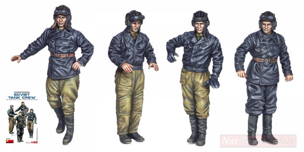 KIT DA MONTARE IN SCALA COMPATIBILE CON SOVIET TANK CREW KIT 1:35 MINIART MIN35254