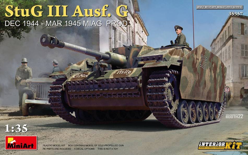 KIT DA MONTARE IN SCALA COMPATIBILE CON STUG III AUSF.G DEC.1944-MAR.1945 INTERIOR KIT 1:35 MINIART MIN35357