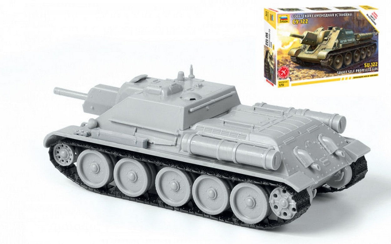 KIT DA MONTARE IN SCALA COMPATIBILE CON SU-122 SOVIET TANK DESTROYER KIT 1:72 ZVEZDA Z5043
