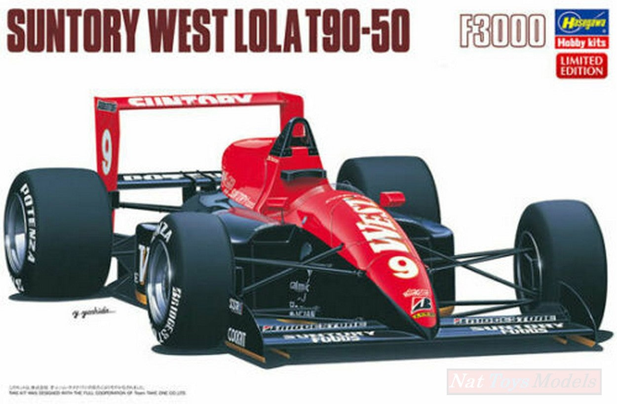 KIT DA MONTARE IN SCALA COMPATIBILE CON SUNTORY WEST LOLA T90-50 KIT 1:24 HASEGAWA HA20403