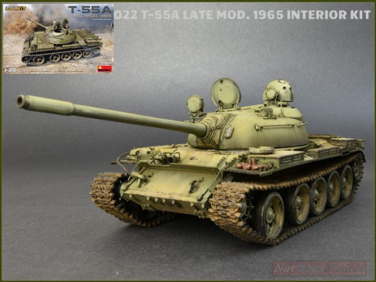 KIT À ASSEMBLER À L'ÉCHELLE COMPATIBLE AVEC T-55A TARD MOD.1965 KIT 1:35 MINIART MIN37022